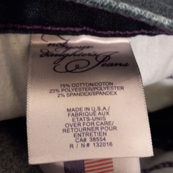 NYDJ Size 8 Jeans Womens Dark Wash Straight Leg USA Lift Tuck Stretch - Picture 11 of 12